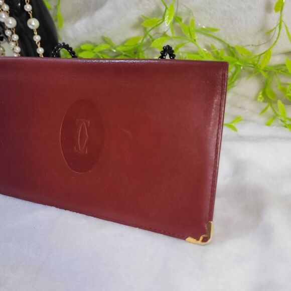 Authentic Cartier Bifold Bordeaux Wallet - Picture 4 of 14
